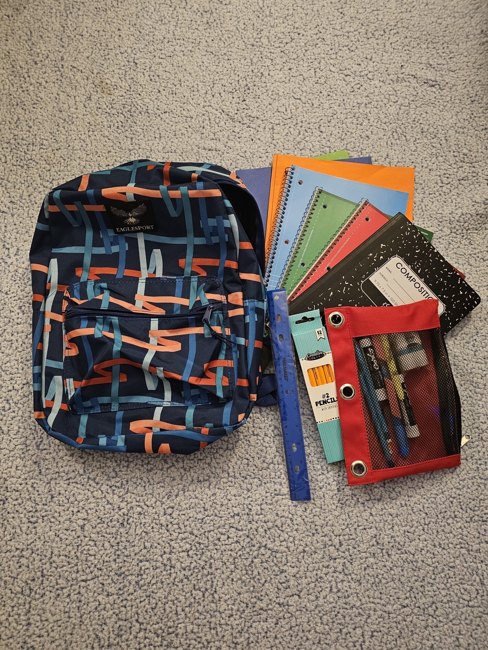Kids School Backpack and Supplies